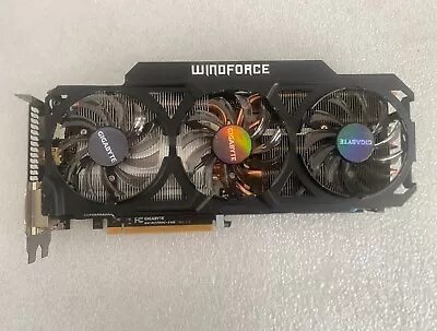 Gigabyte GTX 770 GDDR5 2GB 2xDVI/HDMI/DP OC WINDFORCE 3X GV-N770OC-2GD Video PCI • $60