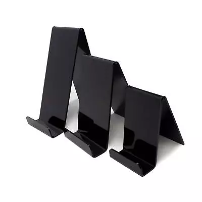 Black Acrylic Counter Book Purse Wallet Phone Holder Shop Stand Retail (DS7+B) • £9.88