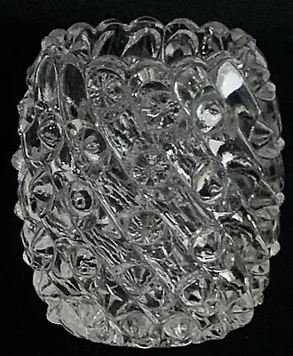 Vintage Lead Crystal Glass Toothpick Appetizer Holder Bud Vase GREAT CONDITION • $6.97