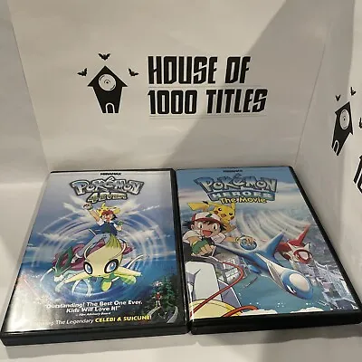 Pokemon 2 DVD Lot-Pokémon 4 Ever-Pokémon Heroes The Movie • $9.99