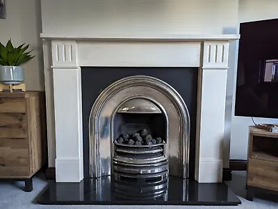 Limestone  Fireplace Surround / Mantle And Hearth • £600