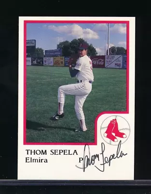 1986 Elmira Pioneers ProCards #21 Thom Sepela Signed Auto Autograph Tough • $12