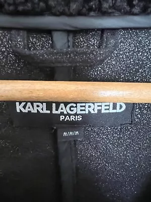 Karl Lagerfeld Water-Resistant Faux Shearling Fur Coat - • $120