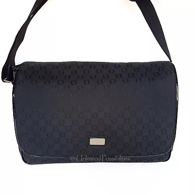 OROTON Essential Satchel Baby Bag Nappy Classic O Jacquard Black NWT Dustbag • $390