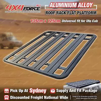 135x125cm Aluminium Alloy Roof Rack Flat Platform For Universal Dual Cab SYD • $430