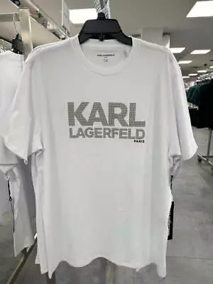 Karl Lagerfeld Mens Tshirt White Cotton C1000159670000 • $28.74