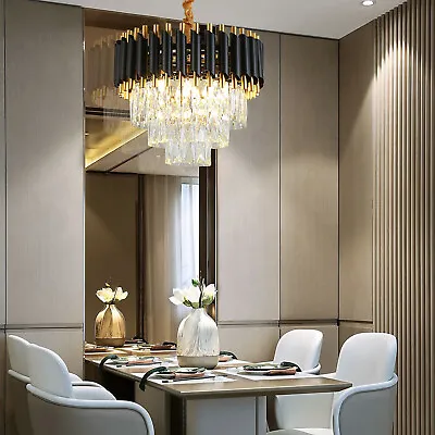 Modern Crystal Chandelier LED Luxury Pendant Light Ceiling Lamp Lighting Fixture • $110