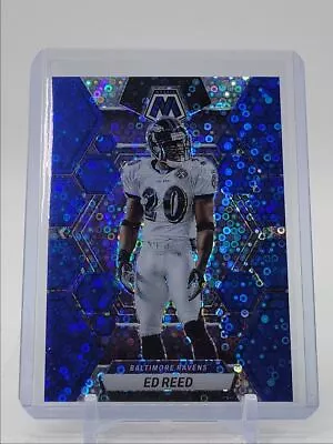 Ed Reed 2023 Mosaic Football No Huddle Blue Baltimore Ravens /75 Q0353 • $1