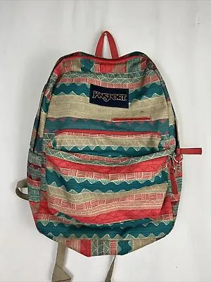 JanSport Laptop Backpack Unisex Digibreak Malt Tan BOHO Southwest 16.5x12x10 • £24.10