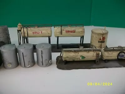 N Scale Fuel Depot And Tanks With Extras-Trackside Details-Built ! • $10.50