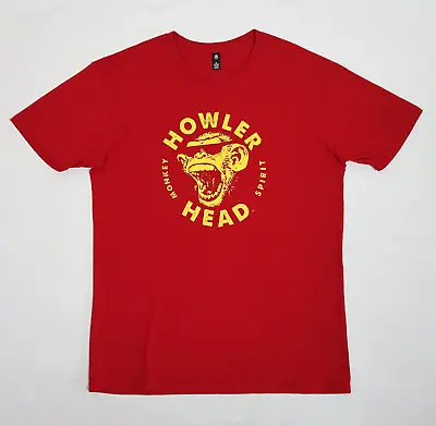 £14.95 • Buy Howler Head Shirt Adult Mens XL Red Graphic Short Sleeve Monkey Kentucky Bourbon