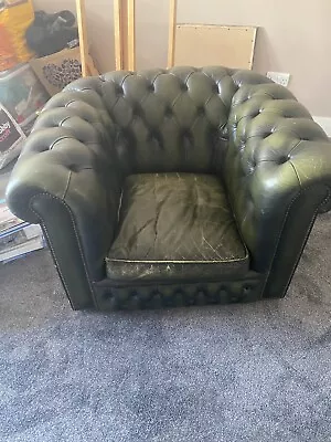 Leather Chesterfield Chair • £275