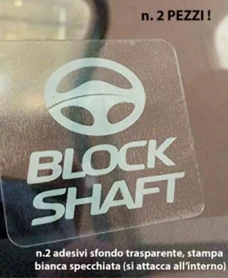 8 Adesivi Sticker Auto Antifurto BLOCK SHAFT Tuning - Foto 9