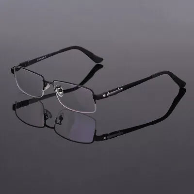 Titanium Eyeglass Frames For Men Half Rim Spectacle Frames RS-8001 • $28