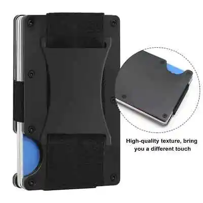 RFID Thin Tactical Aluminum Wallet With Money Strap • $5.98