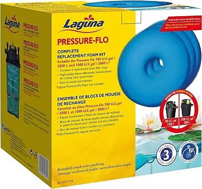 Laguna Replacement Filter Foams (3pk) For Pressure Flo And Clear Flo 3000/6000 • £28.82