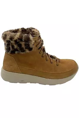 Skechers On-the-Go Water Repellent Suede Boots Chestnut • $44.99