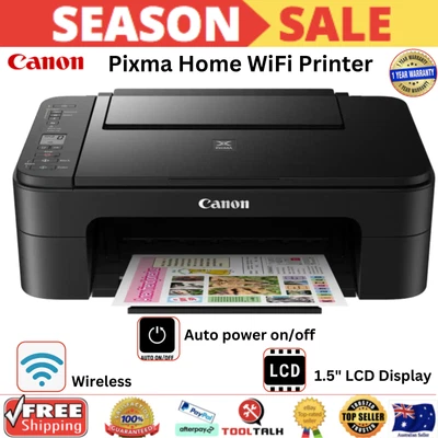 $77.62 • Buy Canon Printer Wireless Pixma Home All-in-One WiFi Scanner Copy Print WITH INK