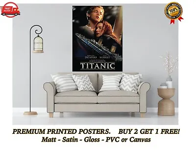 £4.73 • Buy Titanic Classic Movie Poster Art Print Gift A0 A1 A2 A3 A4 Maxi