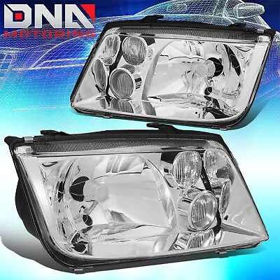 For Volkswagen Jetta/bora 99-05 Mk4 Chrome Housing Headlight Head Light Lamp • $84.33