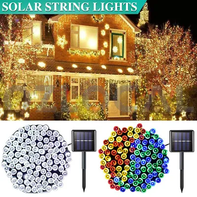 Solar Fairy String Lights 100/200/500 LED Outdoor Garden Christmas Party Decor • $13.79