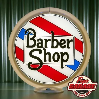 Barber Shop Pole Advertising Globe -  Made By Pogo's Garage • $179