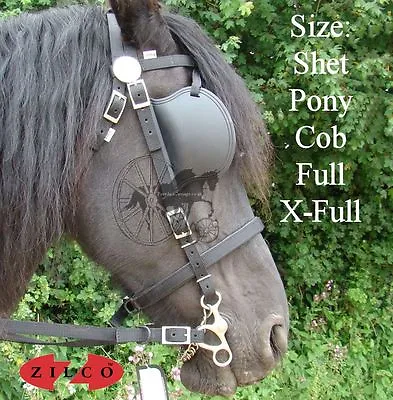 £110.95 • Buy Carriage Driving Bridle Zilco Tedex -  Shetland Pony Cob Full Size 