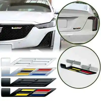 NEW 1x For Cadillac Grill/Trunk BADGE CTS STS XLR V EMBLEM BLACK/SILVER/GOLD/RED • $11.99