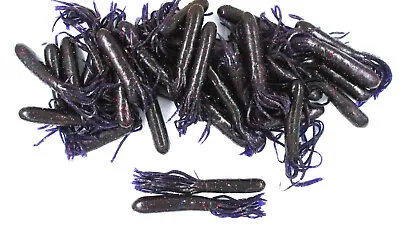 (36) Mizmo 4  Big Boy Tubes Junebug Bulk Bass Fishing Brand New • $4.99