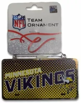 Minnesota Vikings License Plate Metal Ornament • $9.99