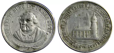 Germany 1892 Martin Luther  Medal  (0169) • $19.95