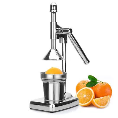 Manual Press Juicer Hand Press Squeezer Citrus Fruit Juice Extractor Stainless • $42