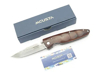 Mcusta Seki Japan MC-18D Classic Wave Ironwood Damascus Folding Pocket Knife • $168