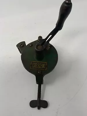 Crescent Hand Crank Bench Grinder Vintage Pre-Owned Free Ship • £72.27