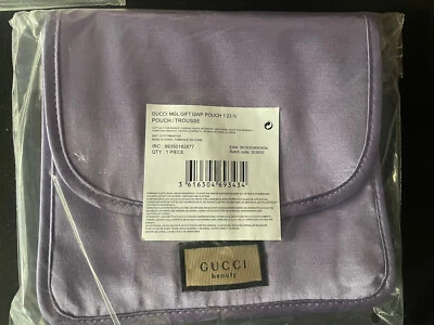 £19 • Buy Gucci Beauty Small Purple Toiletries Pouch Brand New Sealed Bag