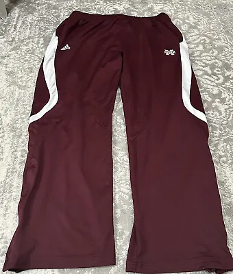 Adidas Men’s Climalite 2XL Mississippi State Maroon Track Athletic Pants • $12