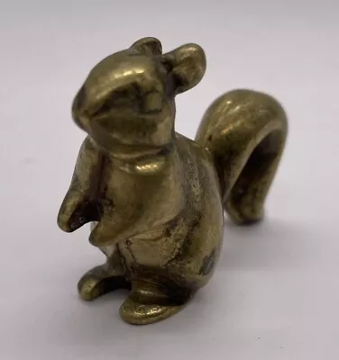 Vintage Brass Squirrel Figurine 2” • $9.50