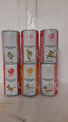 1988 Coca Cola 6 Can Set - Belgium - Olympics Seoul 1988 • $12.99