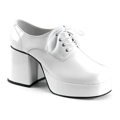 Men's 70s Disco Jazz Dance Block Heel White Platform Shoes • $159