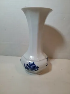 Royal Porzellan Echt Cobalt Bavaria Germany Vase Cobalt Blue Flowers • $15