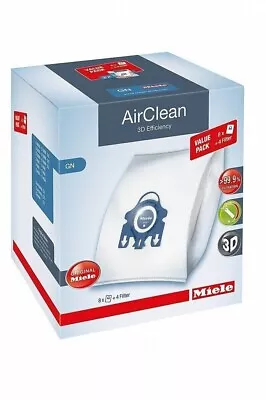 Miele AirClean XL Pack 3D GN Vacuum Cleaner Bags Pack Of 8 • $44.99