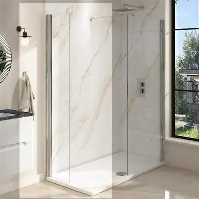 300mm Walk In Wet Room Shower Screen Panel Shower Enclosure 8mm Easy Clean Glass • £84.99