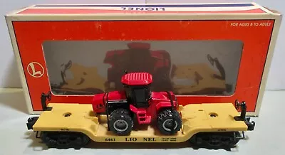 Lionel #6461 Depressed - Center Flat Car With Case IH 9260 4WD Tractor (O Scale) • $46.95