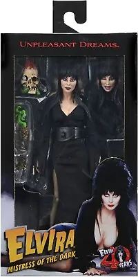 Neca Elvira Mistress Of The Dark Unpleasant Dreams Clothed 8  Action Figure • $41.96