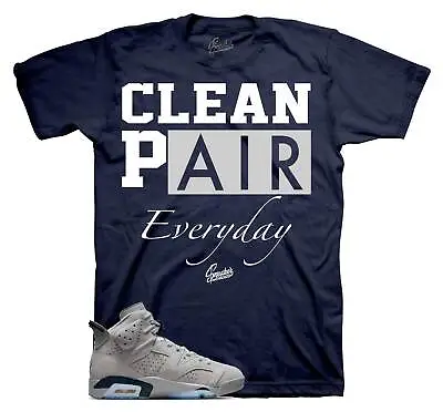 Shirt To Match Jordan 6 Georgetown - Clean Pair Sneaker Tee • $23.99