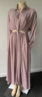 $380 • Buy Scanlan Theodore Cut Out Shirt Maxi Dress Size AU 10/US 6 Worn Once