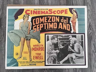 Vintage THE SEVEN YEAR ITCH Spanish Lobby Card Marilyn Monroe • $60