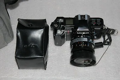 Minolta 7000 Maxxum Film Camera With Lens Case & Flash -PA223 • $50