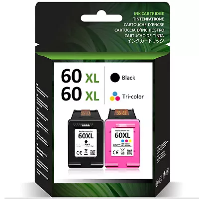 60XL Ink Cartridge For HP DeskJet D2680 F4280 F4480 F2430 F4580 Envy 100 110 120 • $23.61