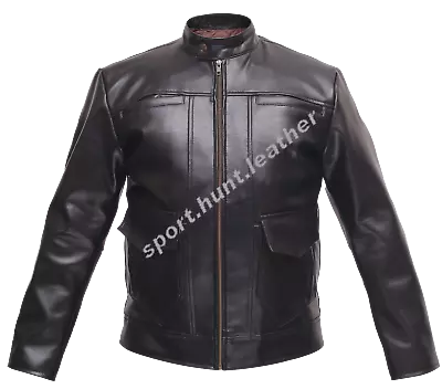 Men's Motorcycle Multi Pocket Leather Victory Lane Classic Jacket Biker Vest • $109.87